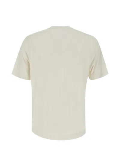 Diktat Short-sleeve Cotton T-shirt In Neutrals