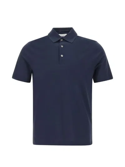 Diktat Short-sleeve Polo Shirt In Blue