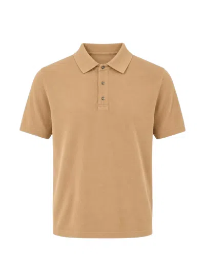 Diktat Short-sleeve Polo Shirt In Neutral