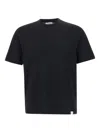 Diktat Side-slit Crew-neck T-shirt In Black
