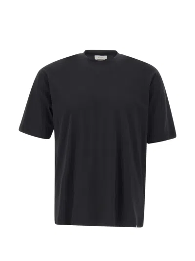 Diktat Side-slit T-shirt In Black