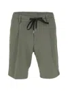 Diktat Tech Drawstring Elasticated Shorts In Green