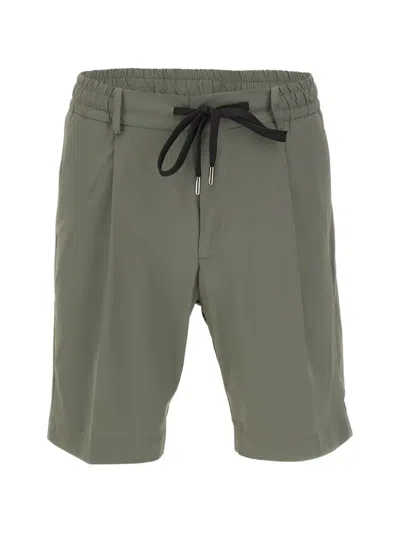 Diktat Tech Drawstring Elasticated Shorts In Green