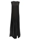 Di.la3 Pari' Black Spicchi Dress In Black