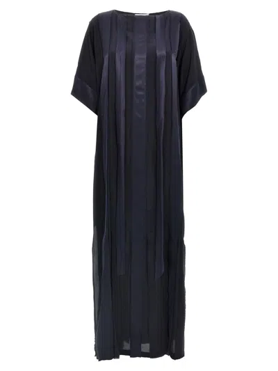 Di.la3 Pari' Caftano Dress In Blue