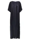 Di.la3 Pari' Blue Caftano Dress In Blue