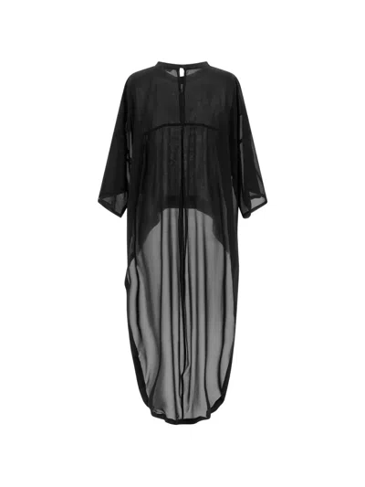 Di.la3 Pari' Coda Asymmetric T-shirt In Black