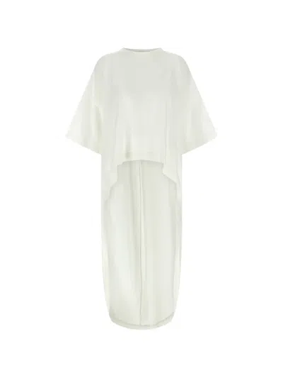 Di.la3 Pari' Coda Asymmetrical T-shirt In White