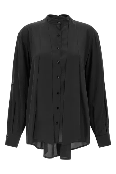 Di.la3 Pari' Bonton Shirt In Black