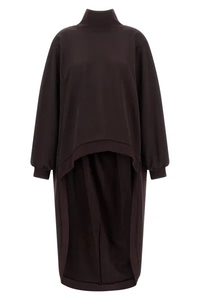 Di.la3 Pari' Di. La3 Pari' 'coda Lunga' Sweatshirt In Brown