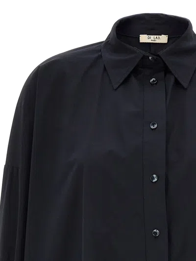 Di.la3 Pari' Di. La3 Pari' Cotton Women's Blouse In Black