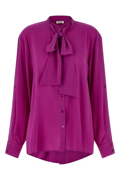 Di.la3 Pari' Di. La3 Pari' Crêpe De Chine Shirt In Multi