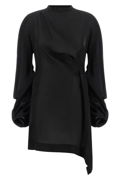 Di.la3 Pari' Di. La3 Pari' 'georgette' Shirt In Schwarz