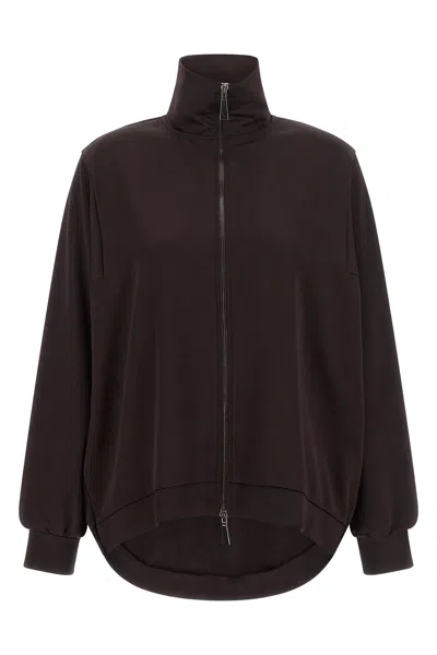 Di.la3 Pari' Zip Sweatshirt In Brown