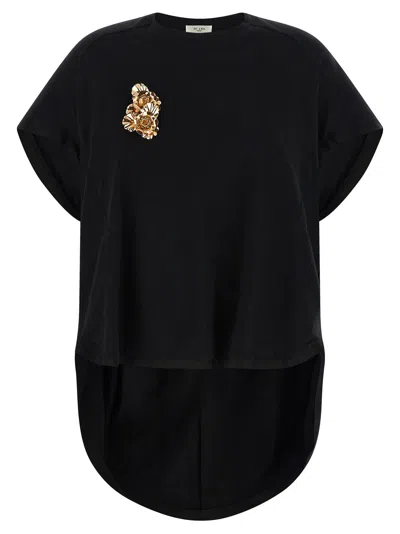 Di.la3 Pari' Double Pin T-shirt In Black