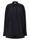 Di.la3 Pari' Blue Cotton Shirt In Blue