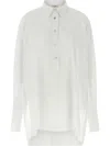 Di.la3 Pari' Oversize Shirt In White