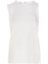 Di.la3 Pari' White Silk Top In White