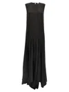 Di.la3 Pari' Black Spicchi Dress In Black