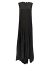 Di.la3 Pari' Black Spicchi Dress In Black