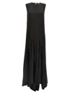 Di.la3 Pari' Black Spicchi Dress In Black