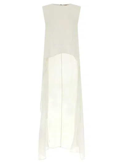 Di.la3 Pari' Trawl Top Tops In White