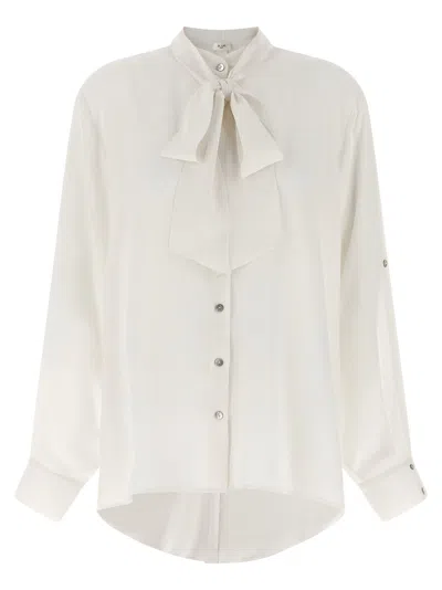 Di.la3 Pari' Women's Bonton Shirt In White