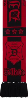 Dilara Findikoglu Black & Red Femme Vortex Scarf In Black & Red
