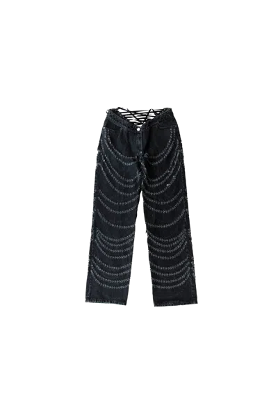 Dilara Findikoglu Dressing For Pleasure Eyelet Laced Jeans