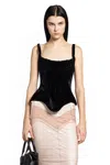 Dilara Findikoglu Shield Corset In Black