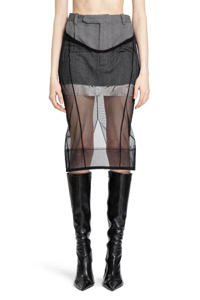 Dilara Findikoglu Skirts In Grey