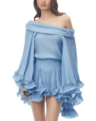 Dilireba 2pc Top & Skirt Set In Blue