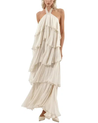 Dilireba Embellished Maxi Dress In White