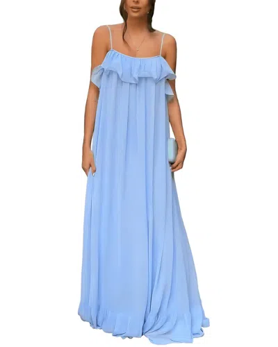 Dilireba Maxi Dress In Blue