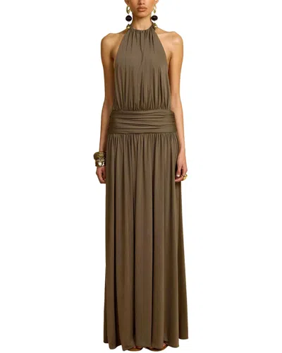 Dilireba Maxi Dress In Brown