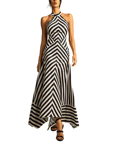 Dilireba Maxi Dress In Black & White