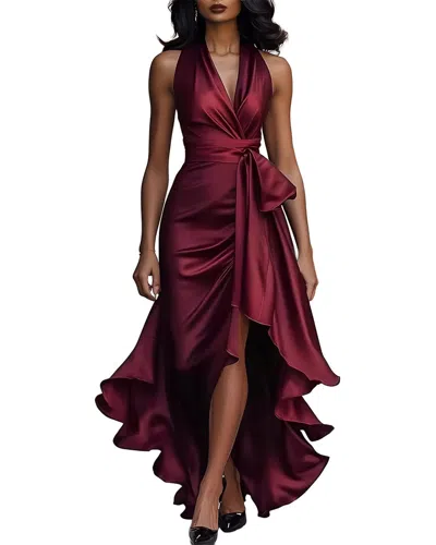 Dilireba Maxi Dress In Burgundy