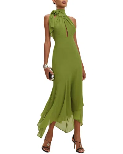 Dilireba Midi Dress In Green