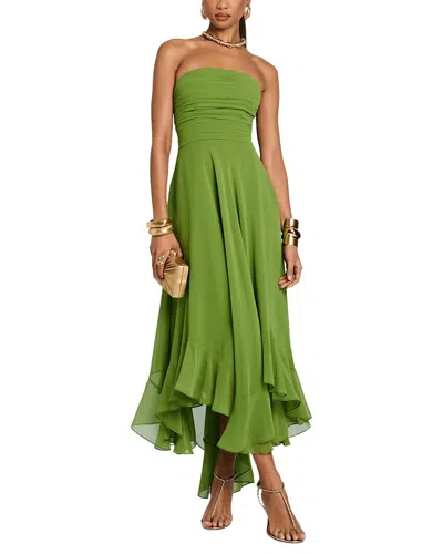 Dilireba Midi Dress In Green