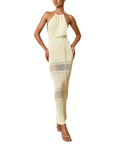 Dilireba Midi Dress In Yellow