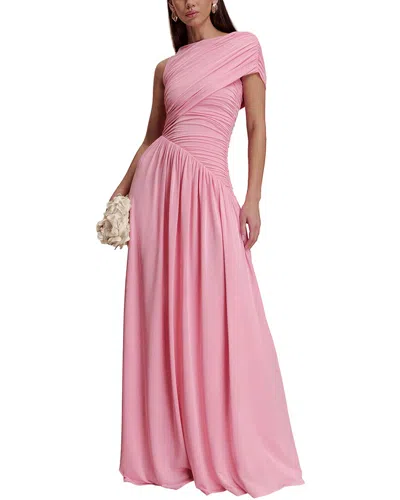 Dilireba One-shoulder Maxi Dress In Pink
