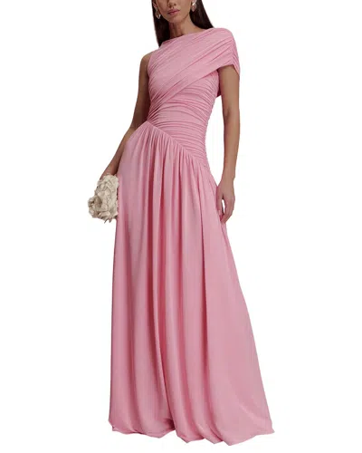 Dilireba One-shoulder Maxi Dress In Pink
