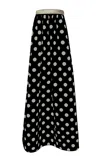 Dima Ayad Strapless Sequined Polka Dot Dress In Black,white