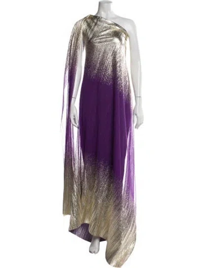 Pre-owned Dima Ayad Striped Long Dress