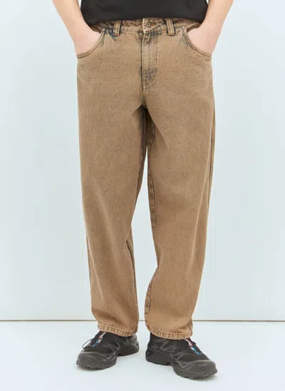 Dime Baggy Jeans In Brown