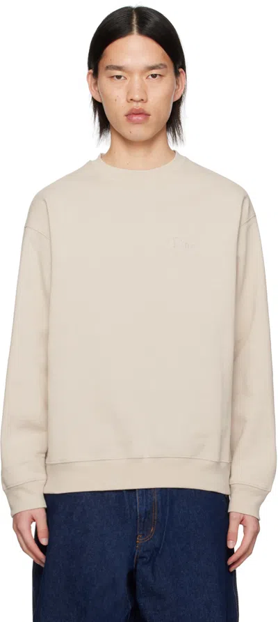 Dime Beige Classic Sweatshirt In Fog