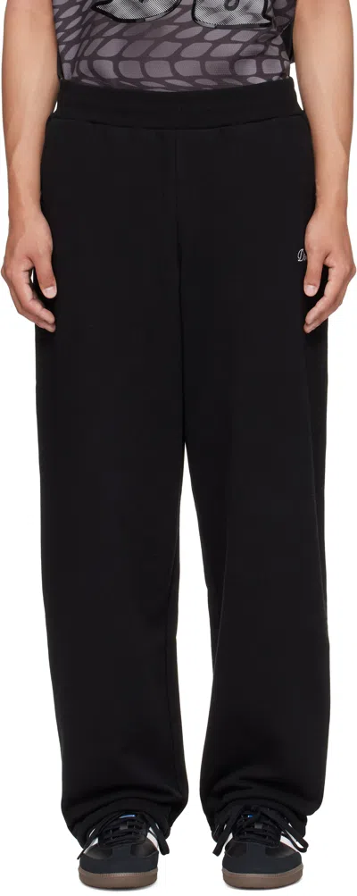 Dime Black Cursive Small Logo Sweatpants