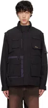 Dime Black Fishing Zip-off Jacket In Black