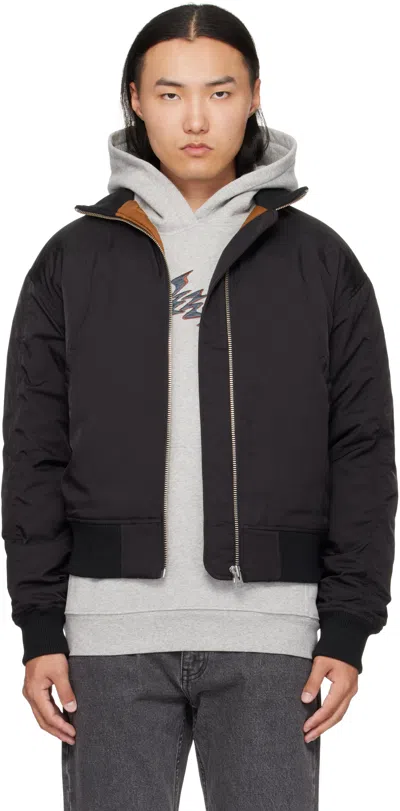 Dime Black Insulated Bomber Jacket