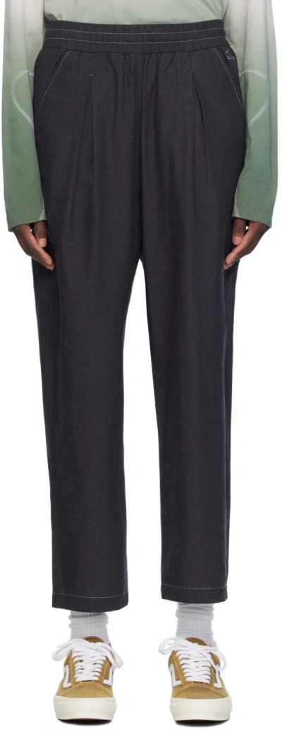 Dime Black Lotus Trousers In Vintage Black